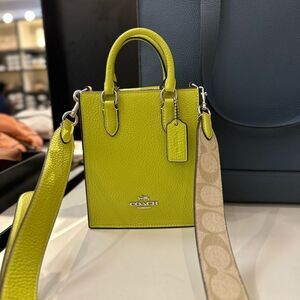 NWT Coach North South Mini Tote With Signature Canvas‎